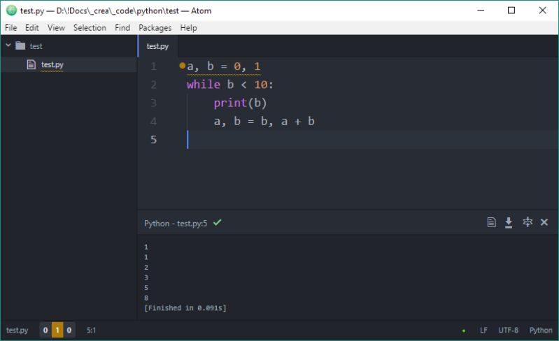 Atom For Python Development Declaration Of Var - Elegant Dark Picture - High Resolution