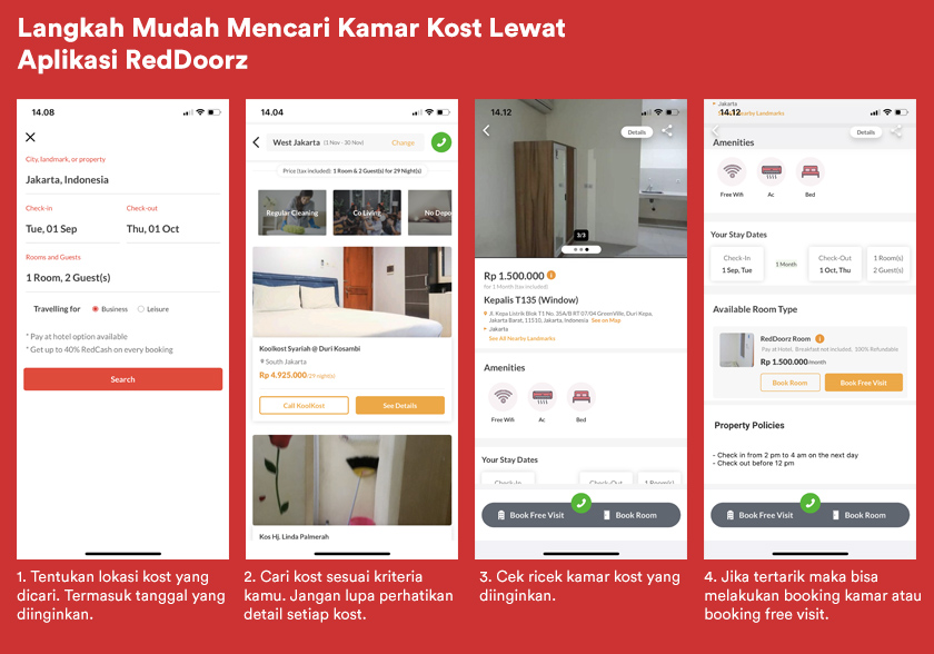 Mudah Cari Kost di RedDoorz, Cuma Lewat Aplikasi Aja