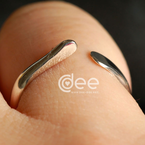 anel ajustavel em prata