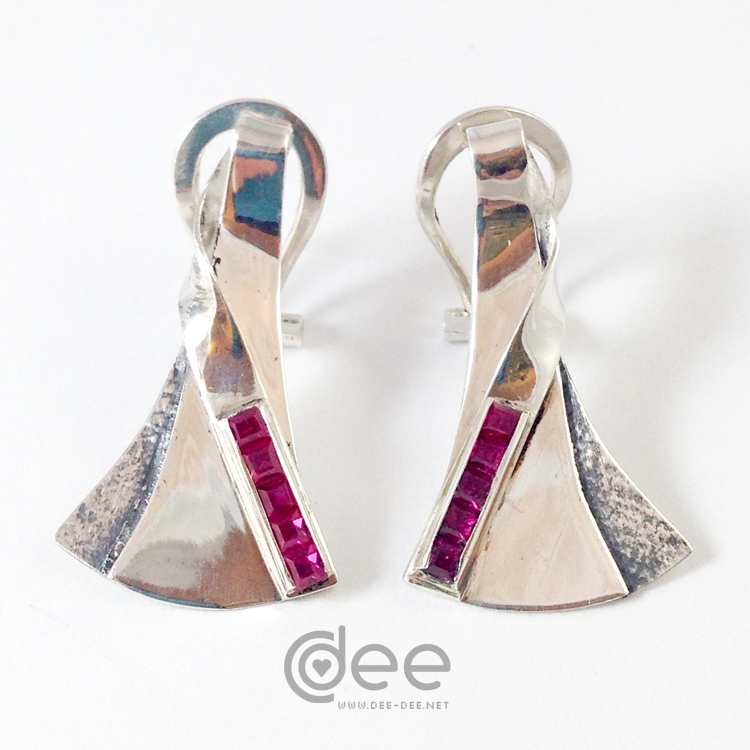 brincos de prata e zirconias