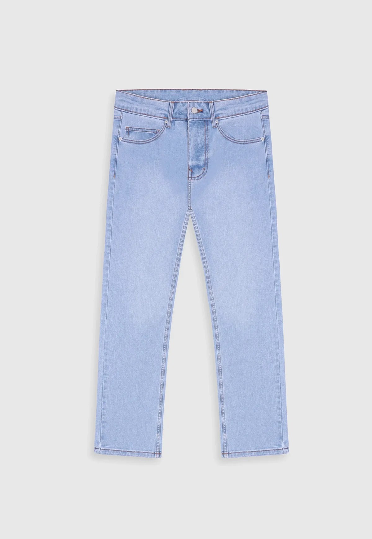 Straight Fit Light Blue Jeans