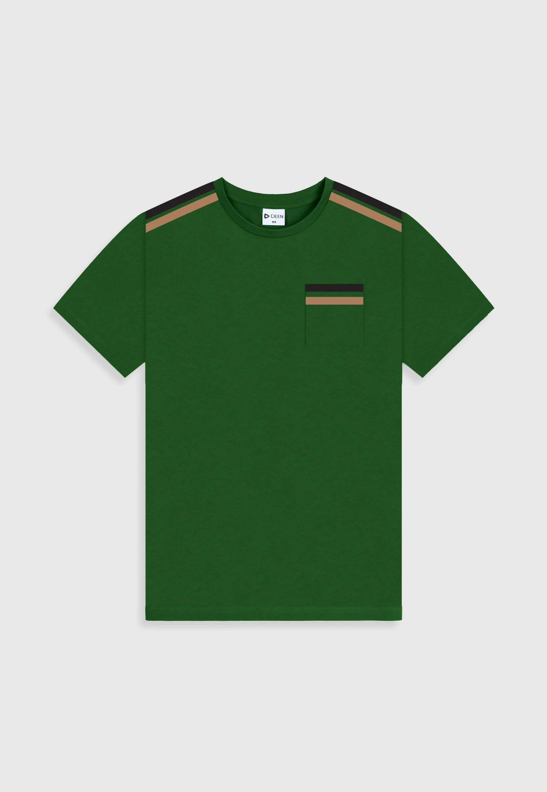 Cotton Green T-shirt with Print