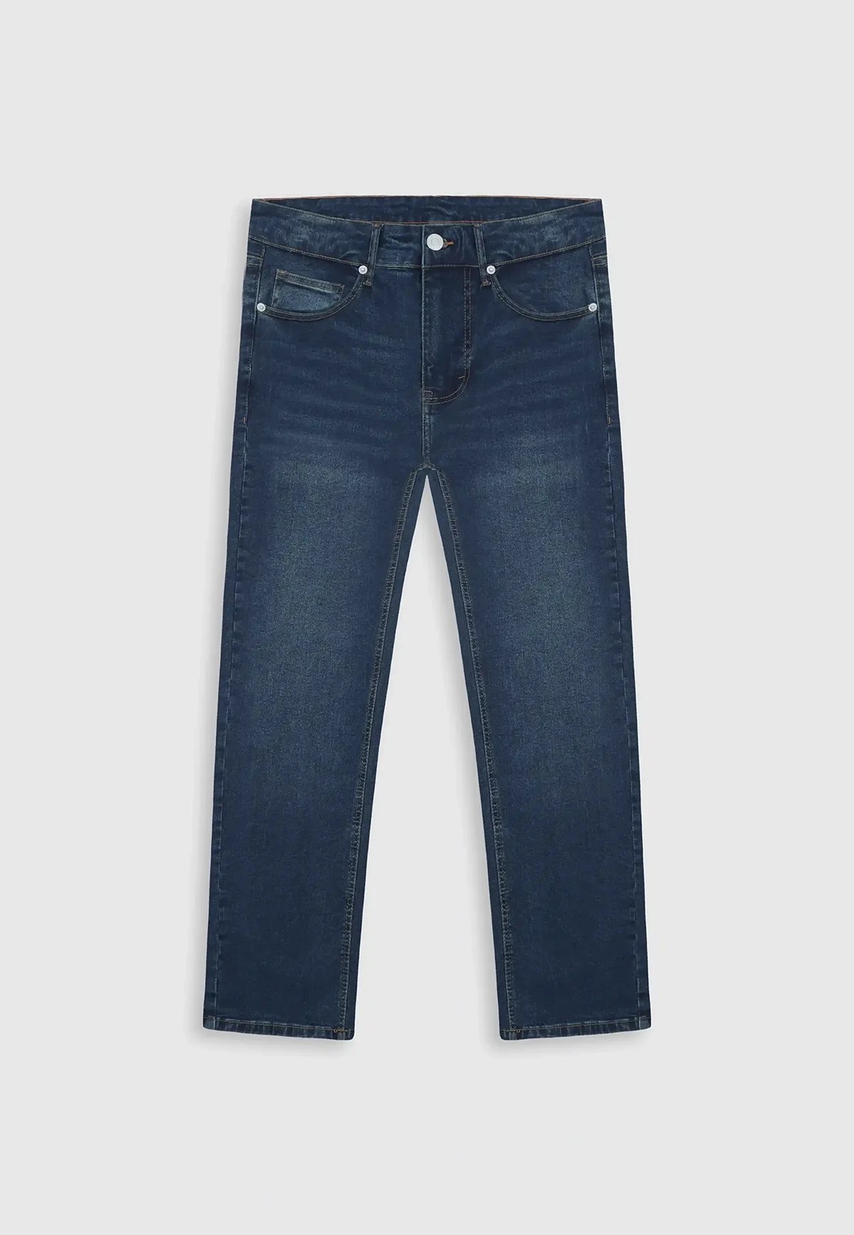 Regular Fit Dark Wash Blue Jeans