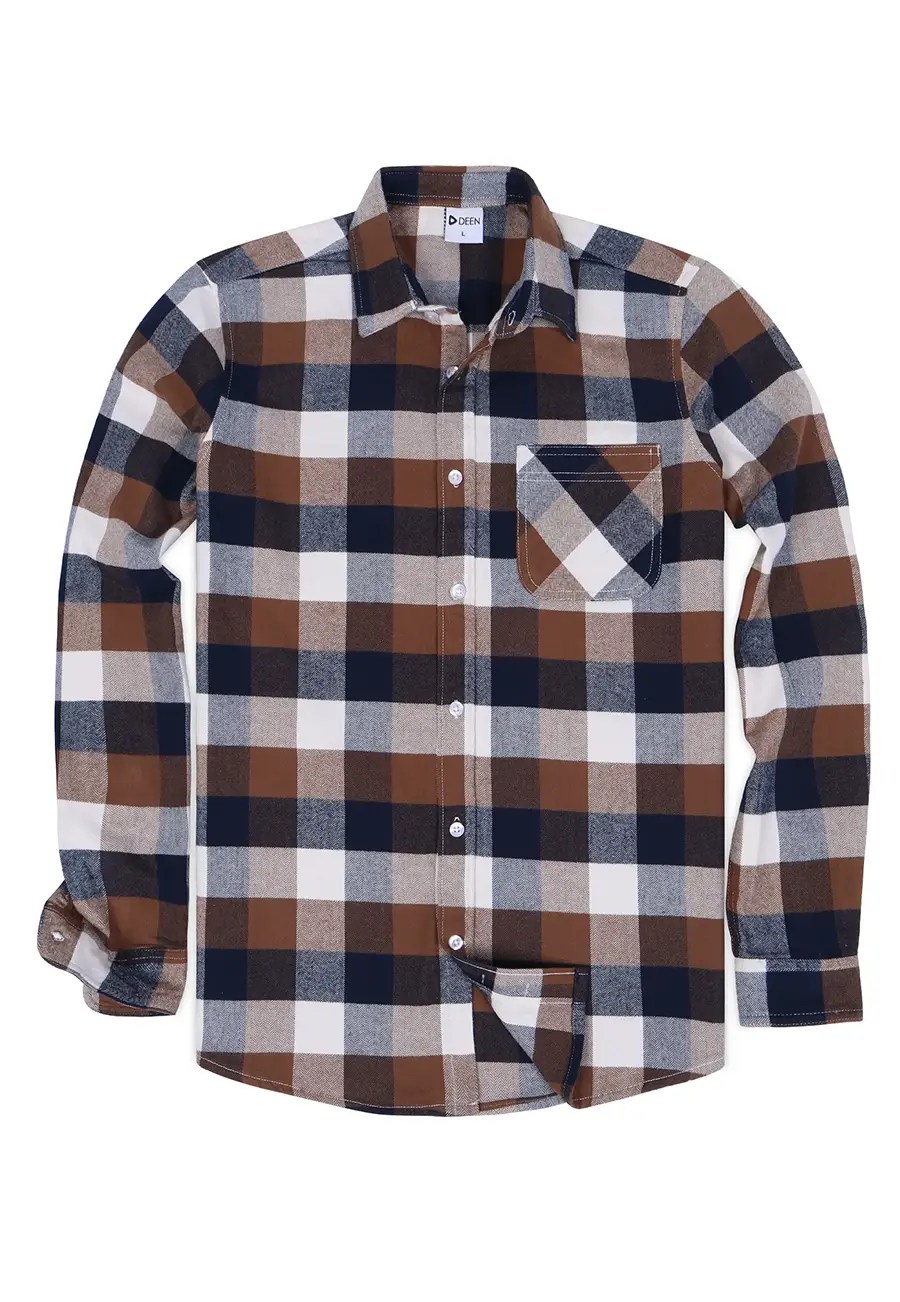 DEEN Checked Flannel Shirt 09