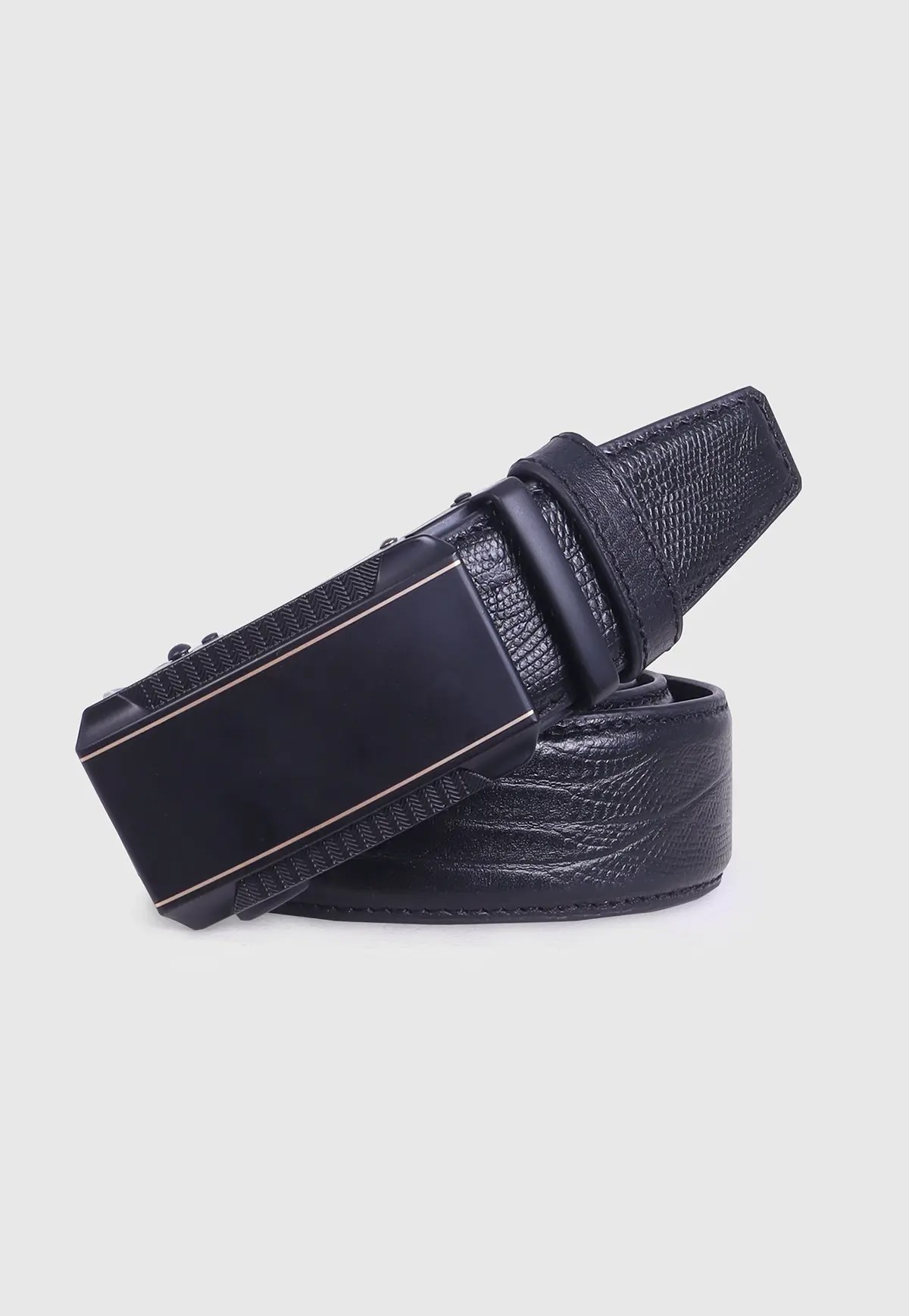 Black Leather Gear Belt