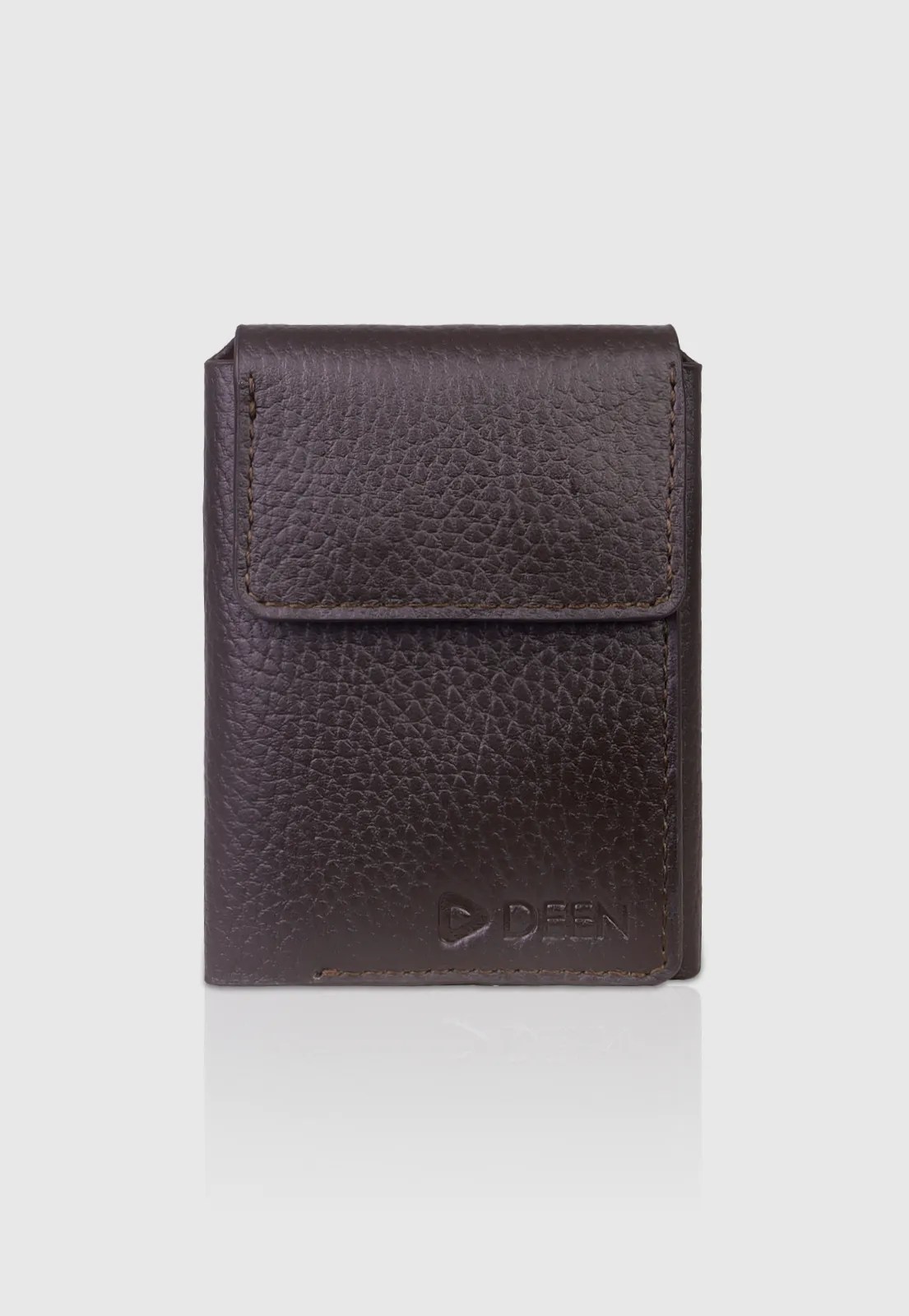 Brown Rugged Trifold Wallet