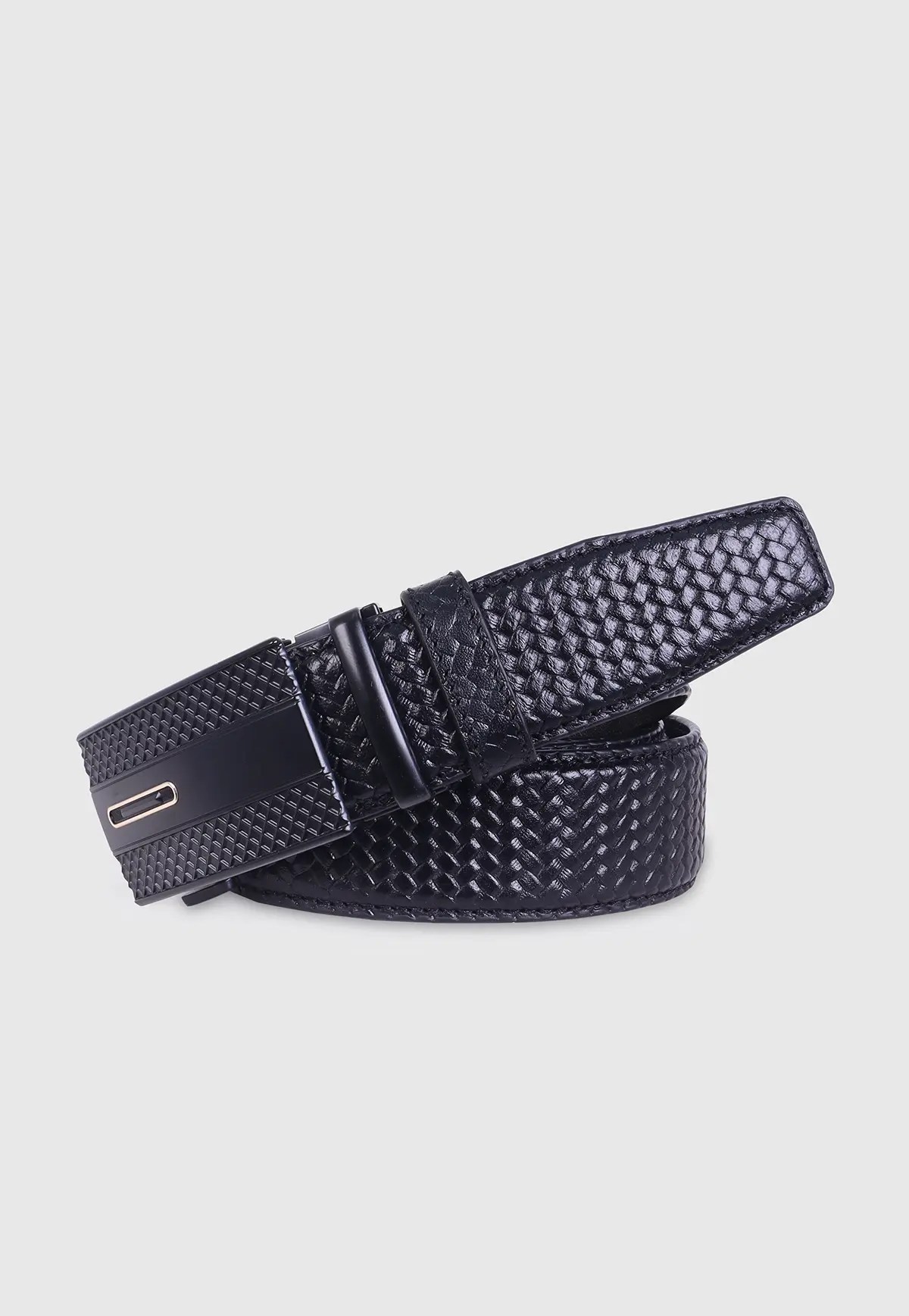 Black Leather Gear Belt