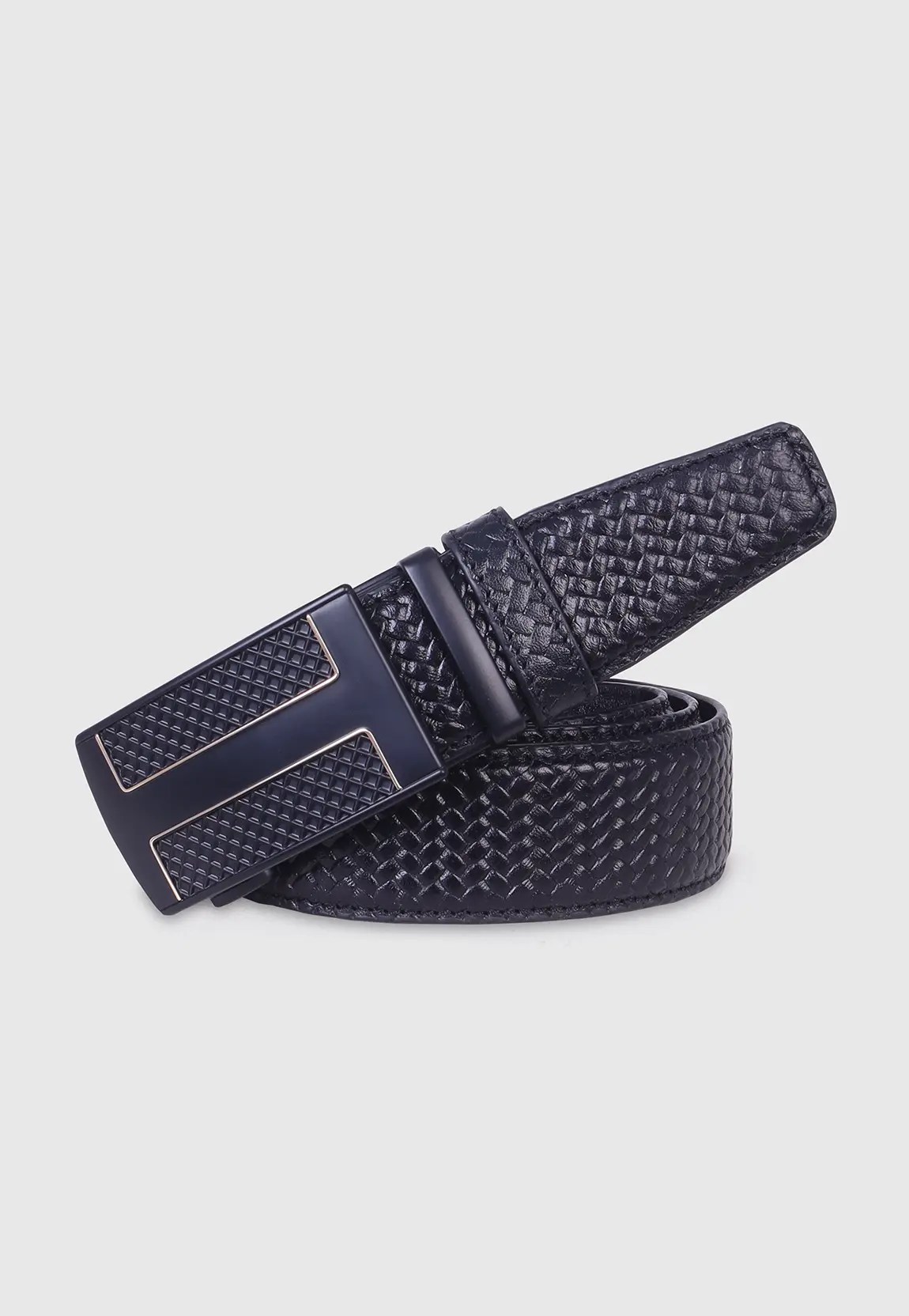 Black Leather Gear Belt