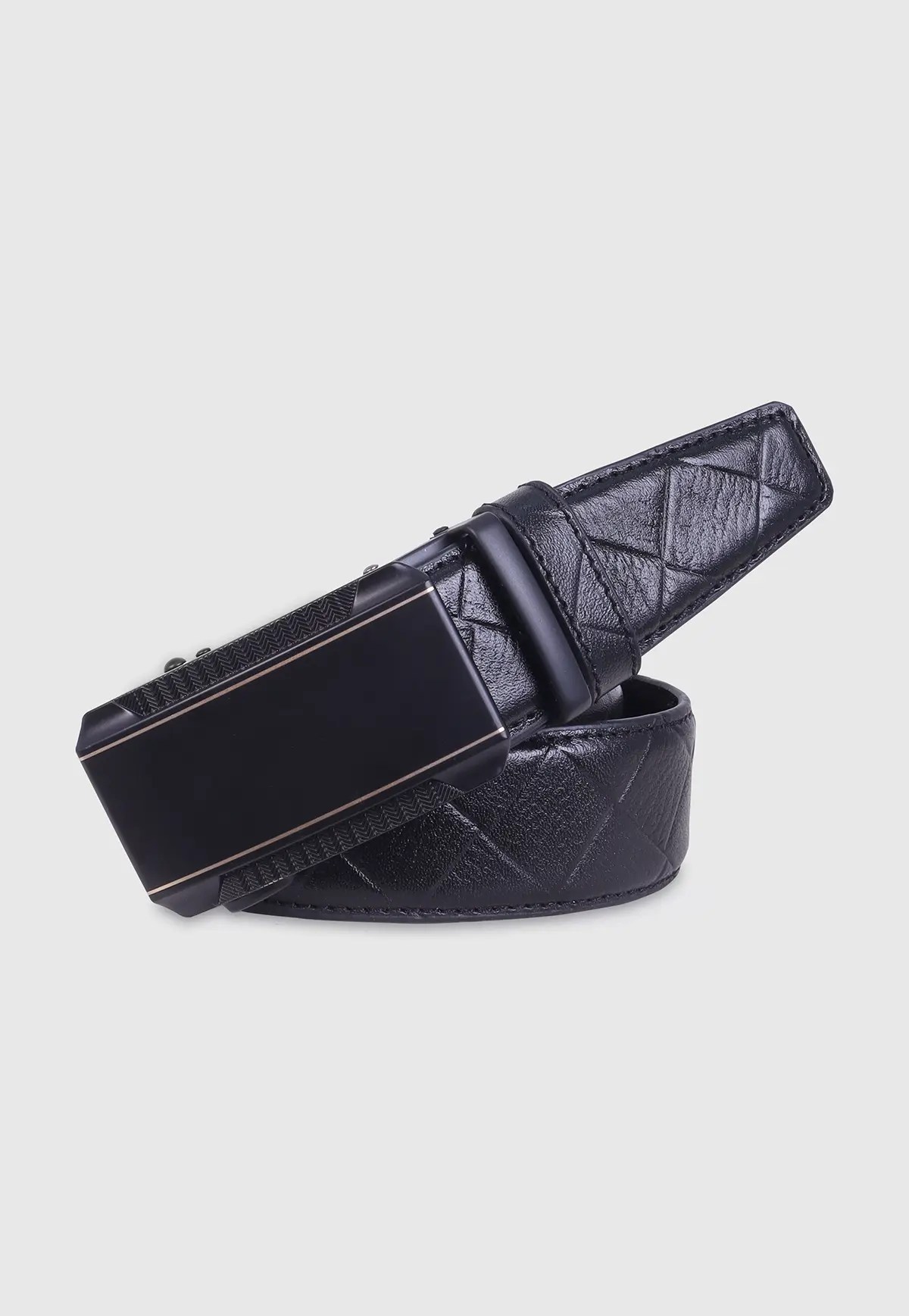 Black Leather Gear Belt