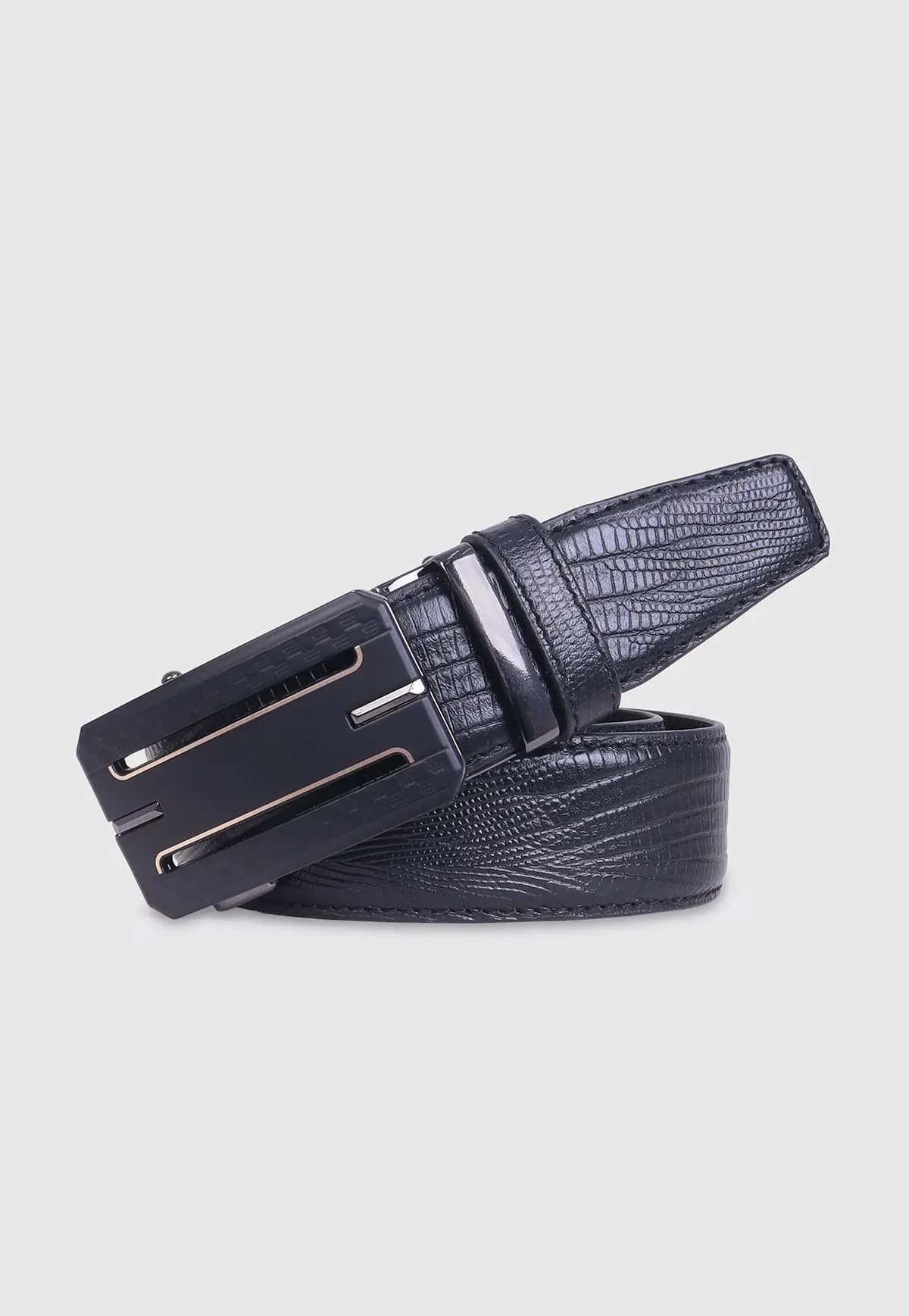 Black Leather Gear Belt