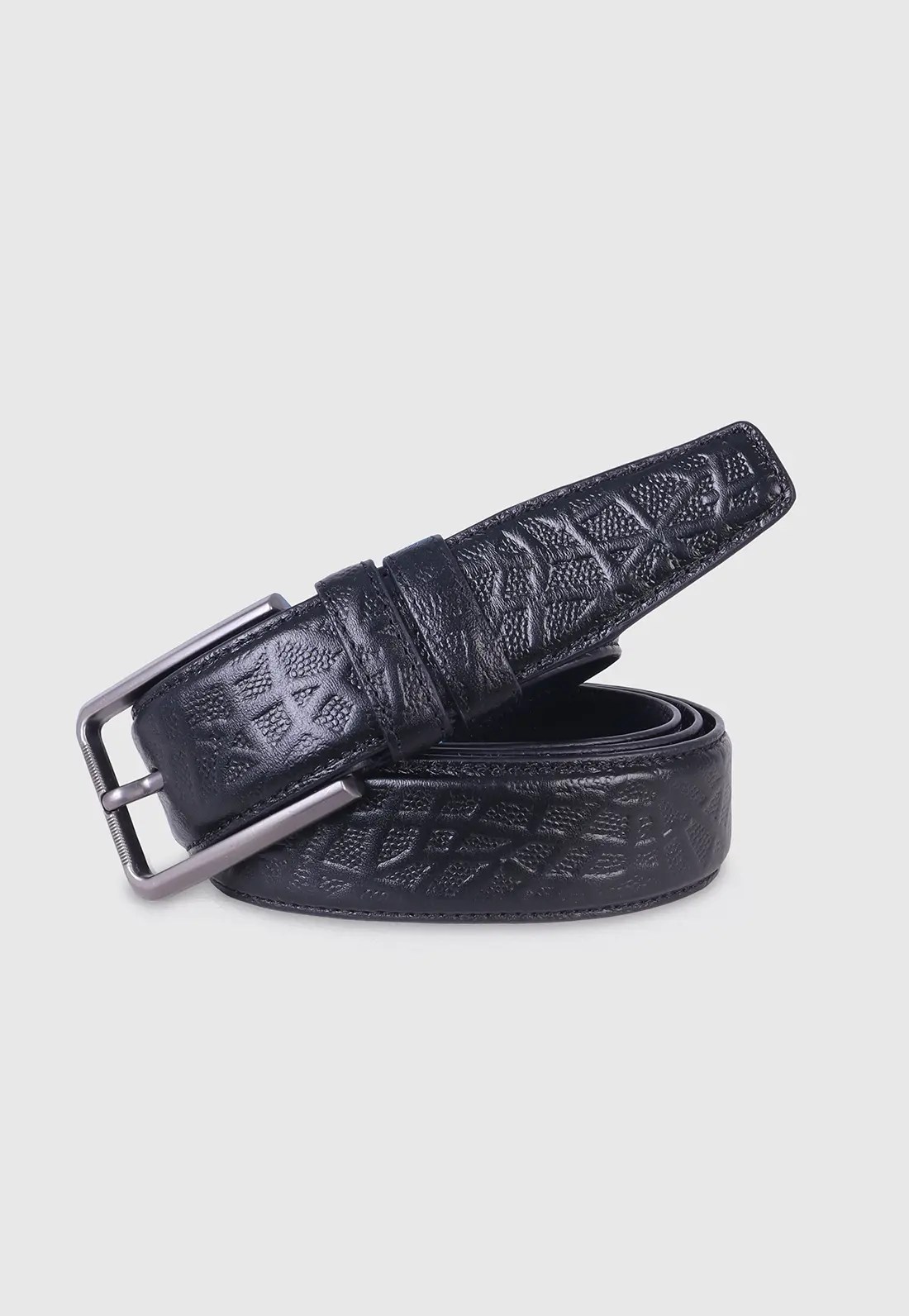 Black Premium Leather Belt
