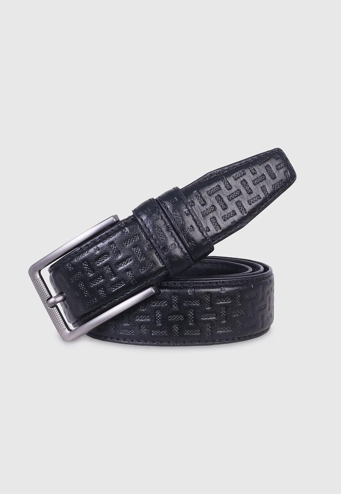 Black Premium Leather Belt
