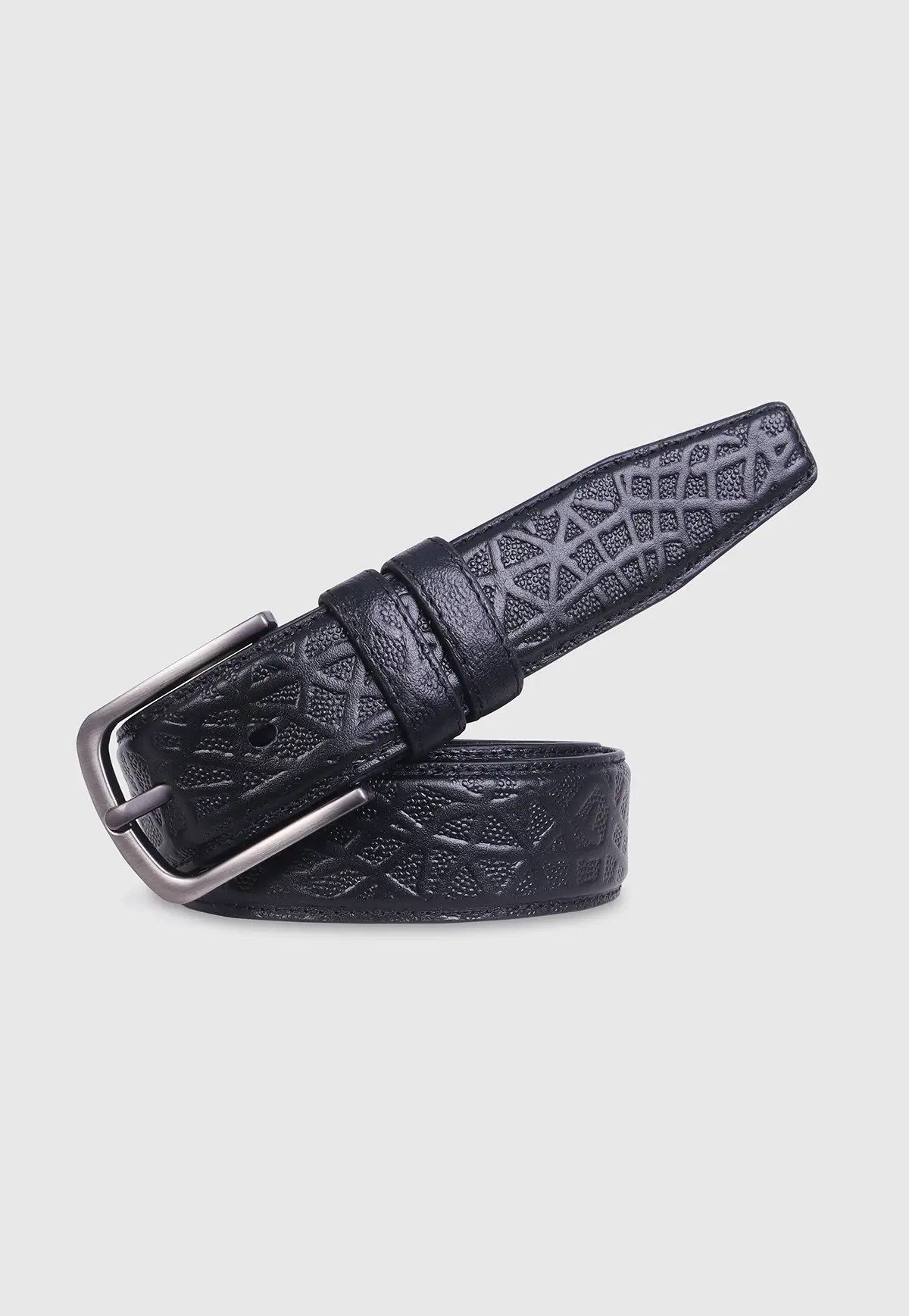 Black Premium Leather Belt