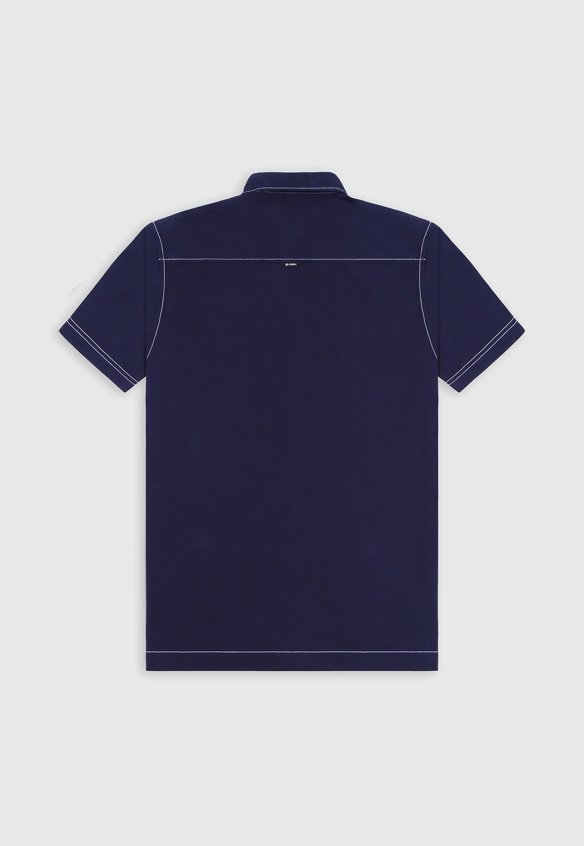 Navy Depth Patch Pocket Shirt Back 102 0102 039 1