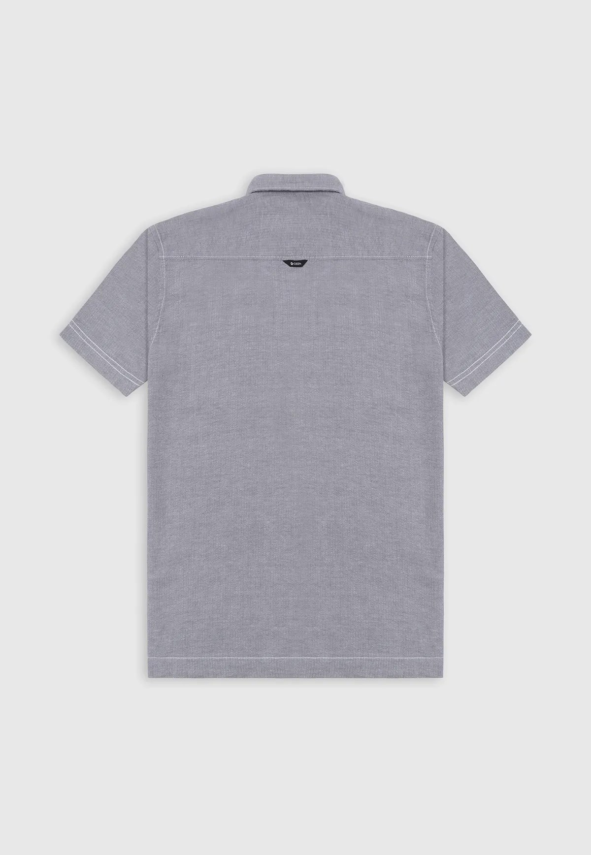 Steel Grey Patch Pocket Shirt Regular Fit 102 0102 037 Back 1