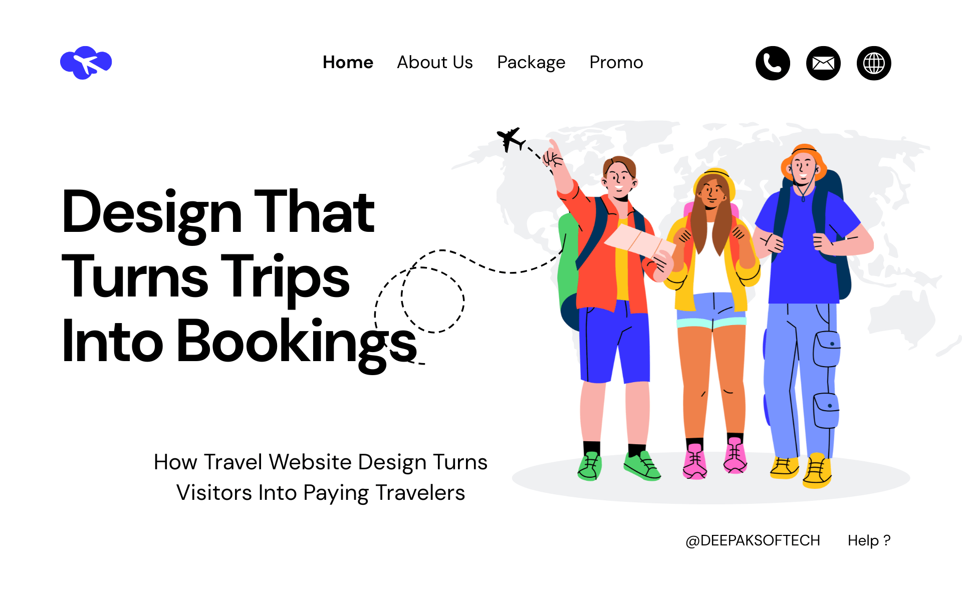 travel website design