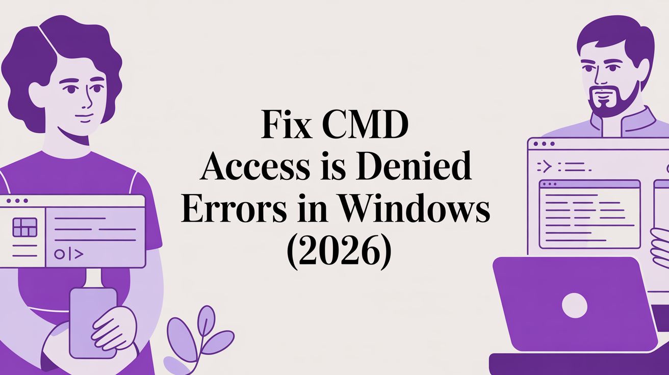 Fix CMD Access Is Denied Errors in Windows (2026)