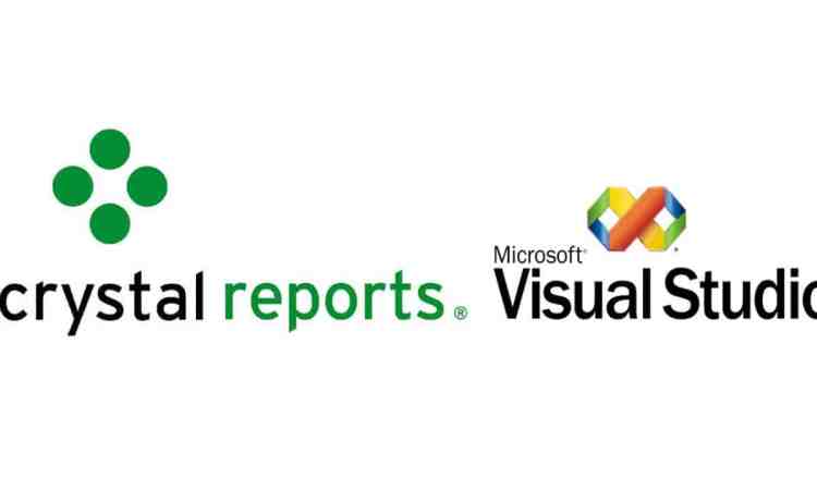 logos for Visual Studio and Crystal Reports