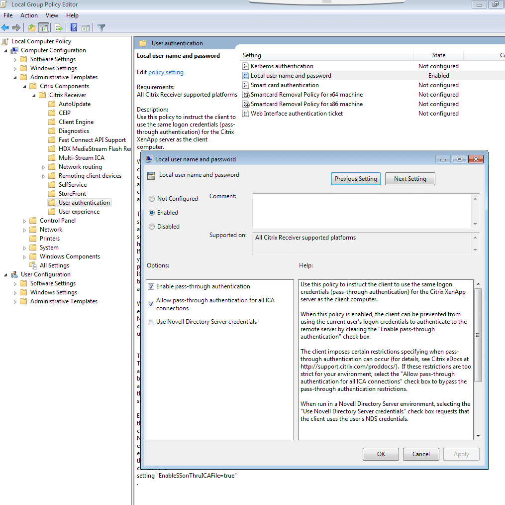 Local Group Policy Editor