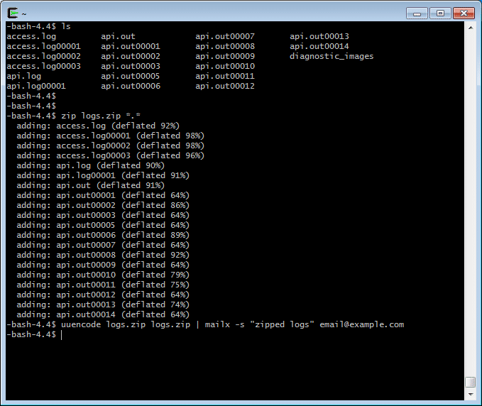 mailx example
