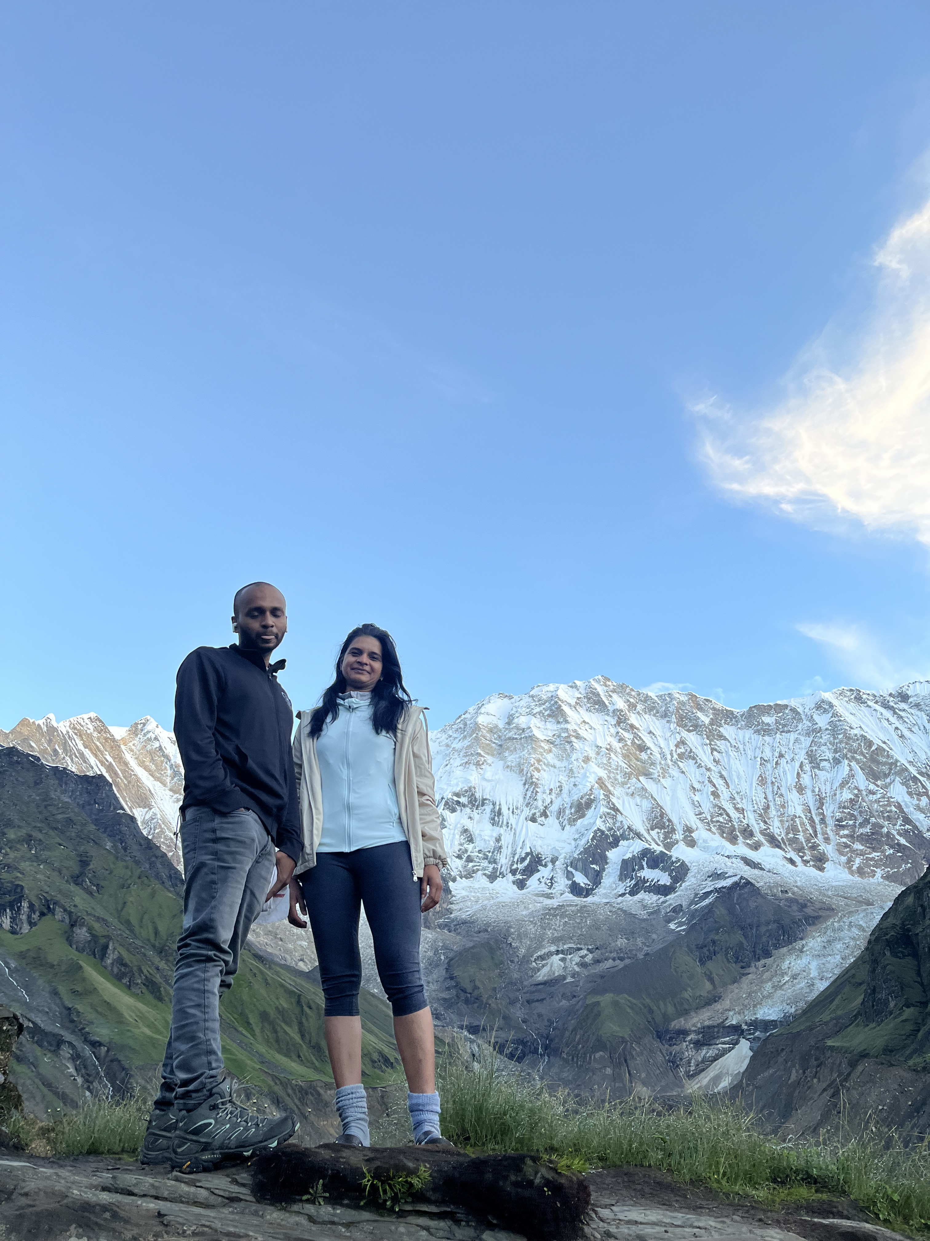 Himalayan ranges at the Annapurna base camp