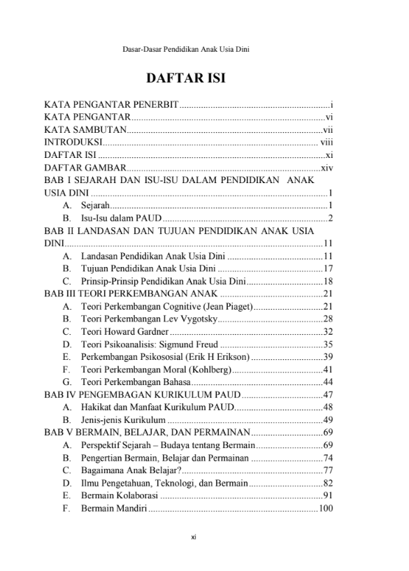 Buku dasar-dasar pendidikan anak usia dini