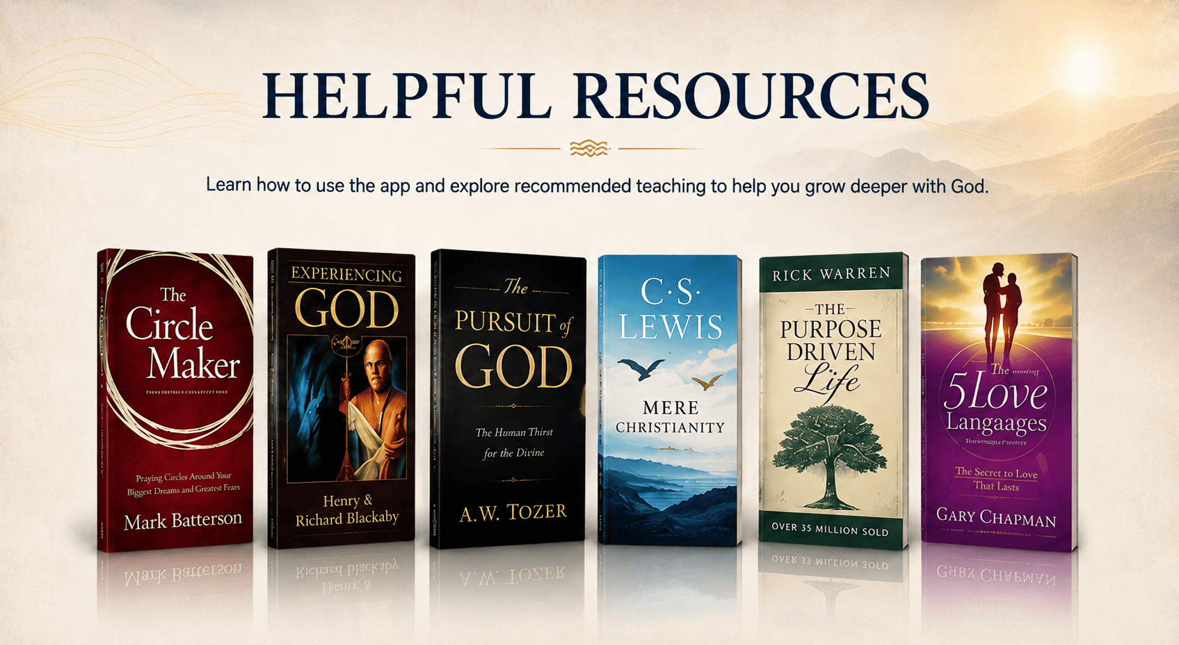 Helpful Resources for Deep Waters Prayer and Study App
