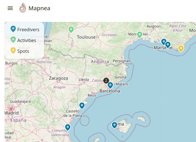 Mapnea, o hartă online a locurilor de scufundări libere