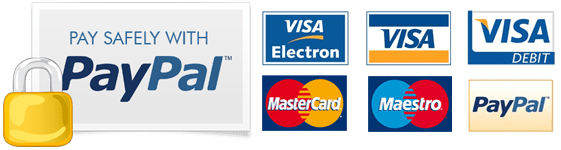 PayPal and Credit Cards Accepted