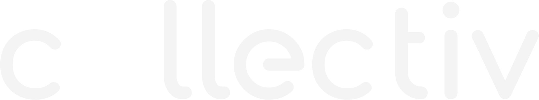 White logo of Collectiv with circular design