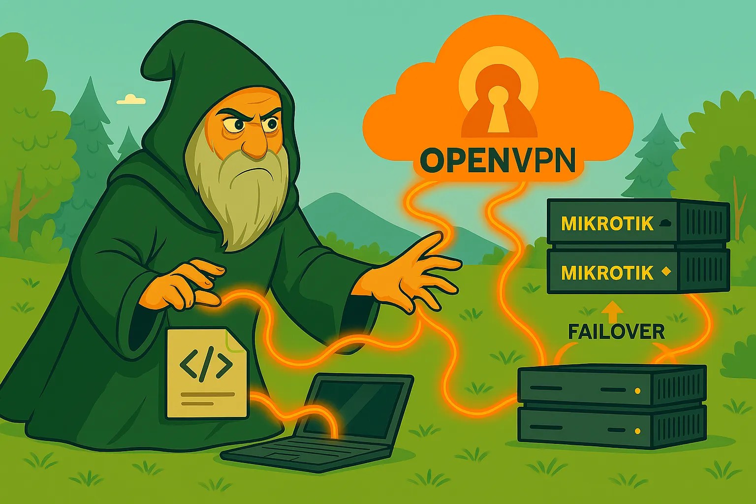 MikroTik: OpenVPN Client Failover Script