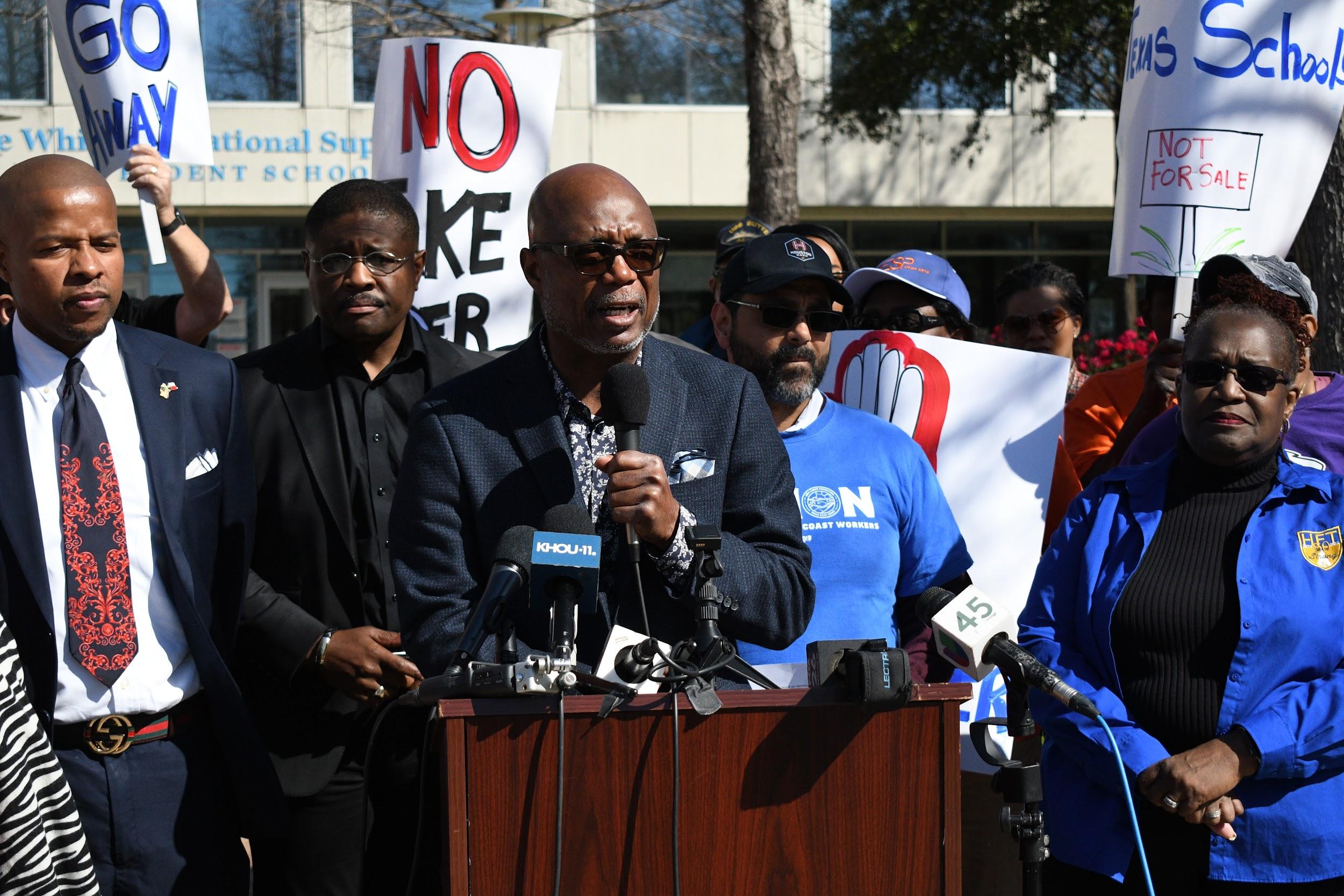 Community rallies to stop TEA takeover of HISD