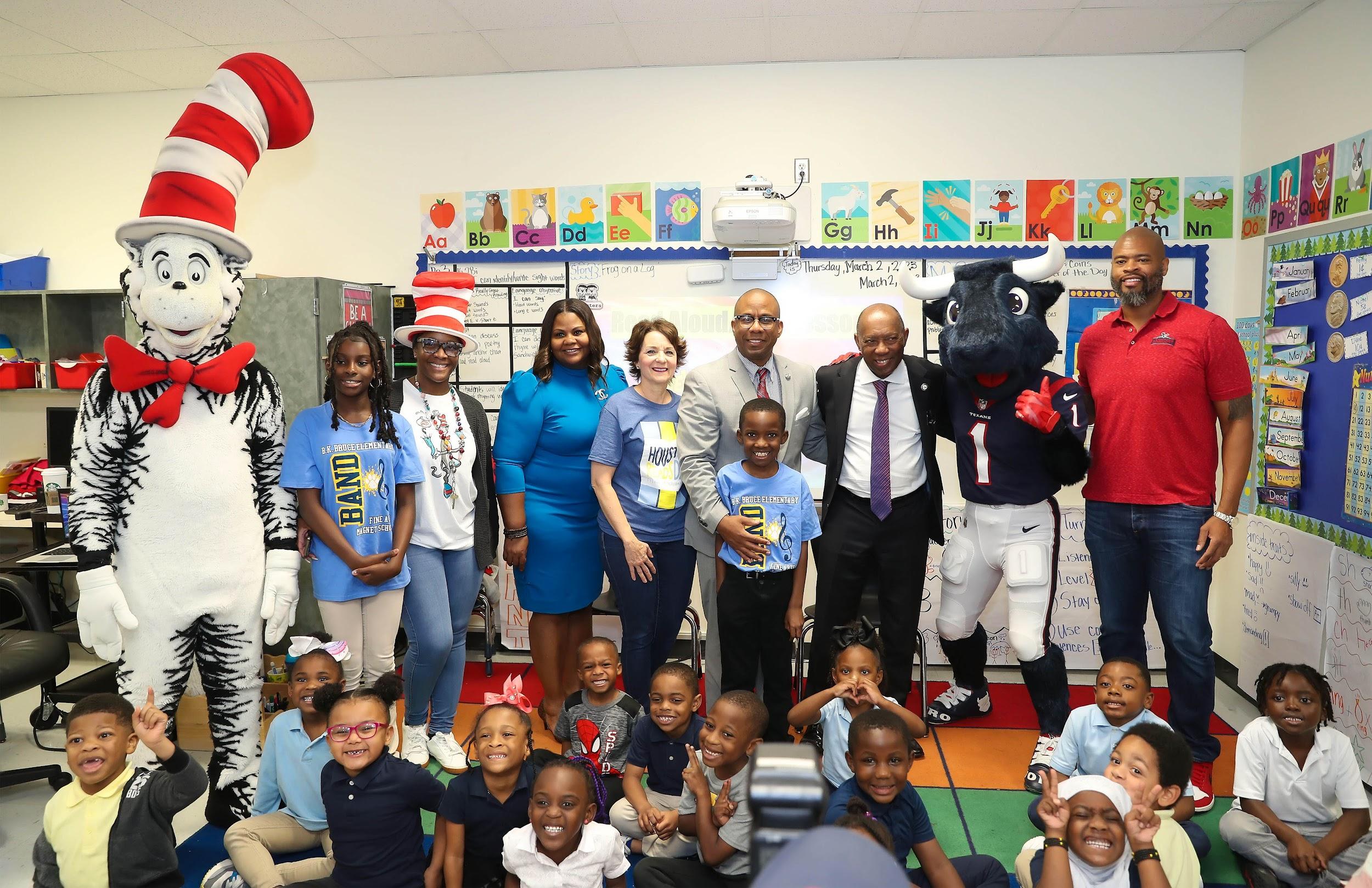 02 March 2023: Bruce Elementary participates in Houston Reads Day.