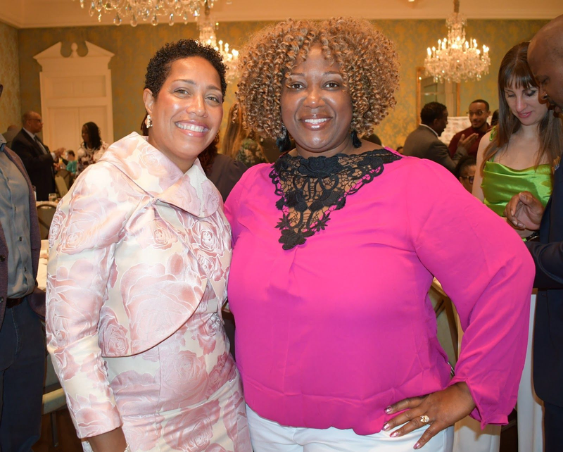 C-STEM founder Dr. Reagan Flowers (left) and Loretta William Gurnell, founder of SUPERGirls Shine