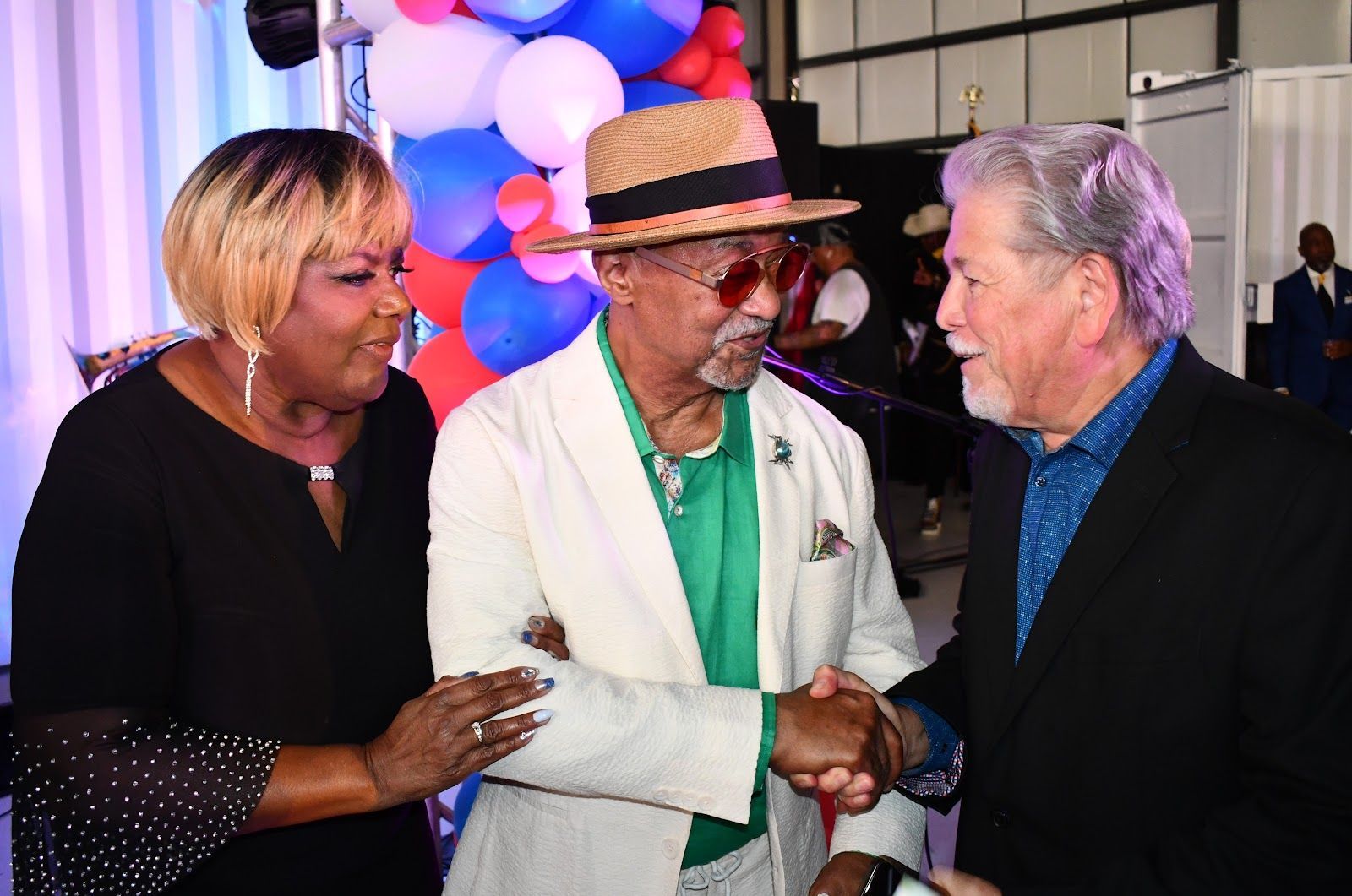 Jose Griñán (center) is greeted by friends and fans during his ‘Roast, Toast & Boast Retirement Party’