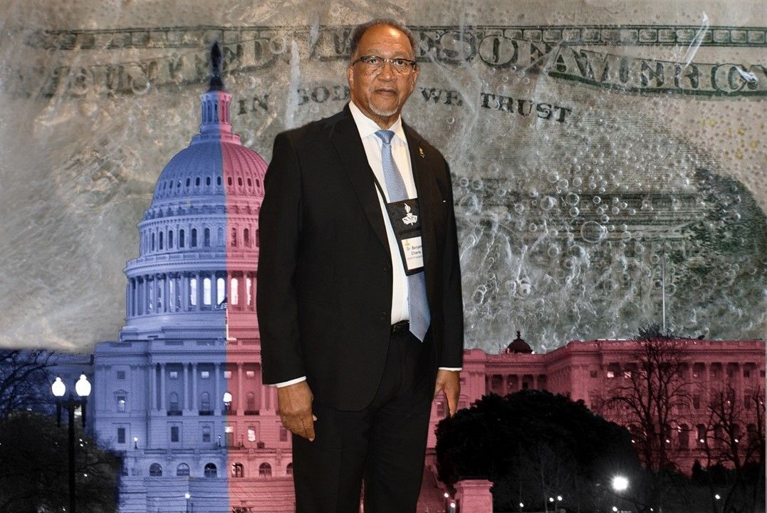 A photo collage o Dr. Ben Chavis