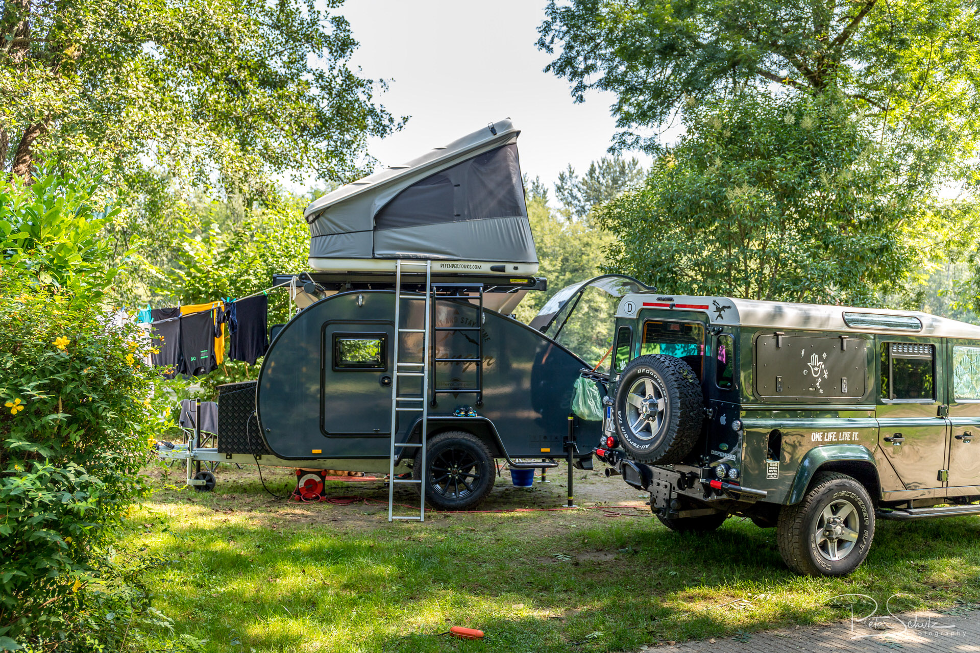 Unser Stellplatz am Fluss