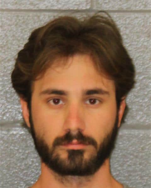 Booking photo of CMPD officer Seth Elliott