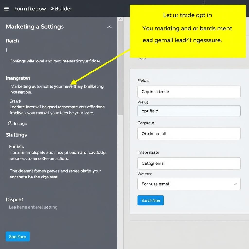 WordPress lead generation form builder interface