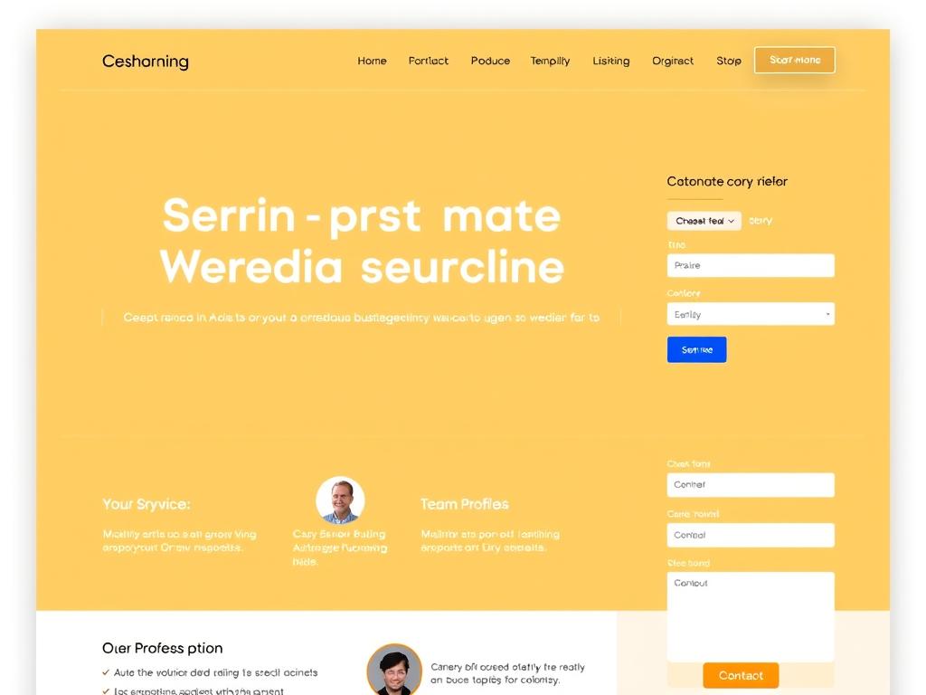 Example of a business website built with Webflow