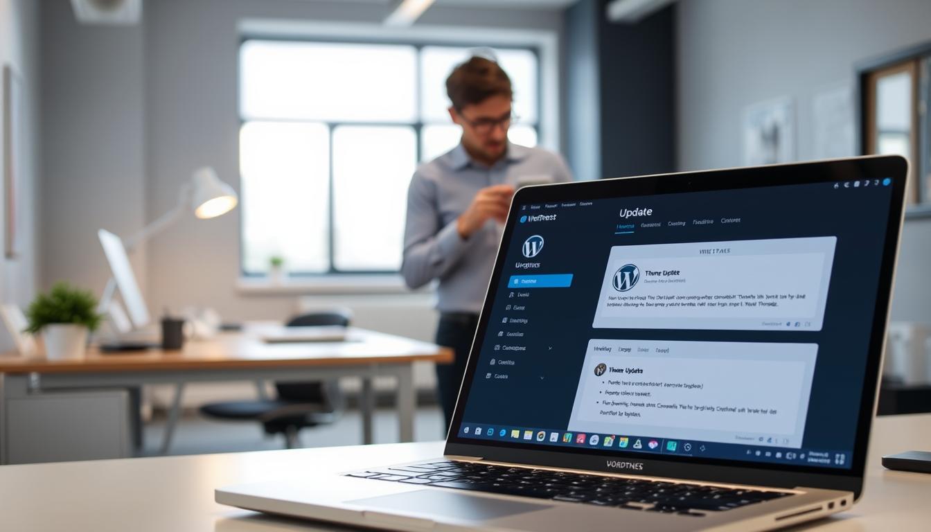 WordPress theme update verification process