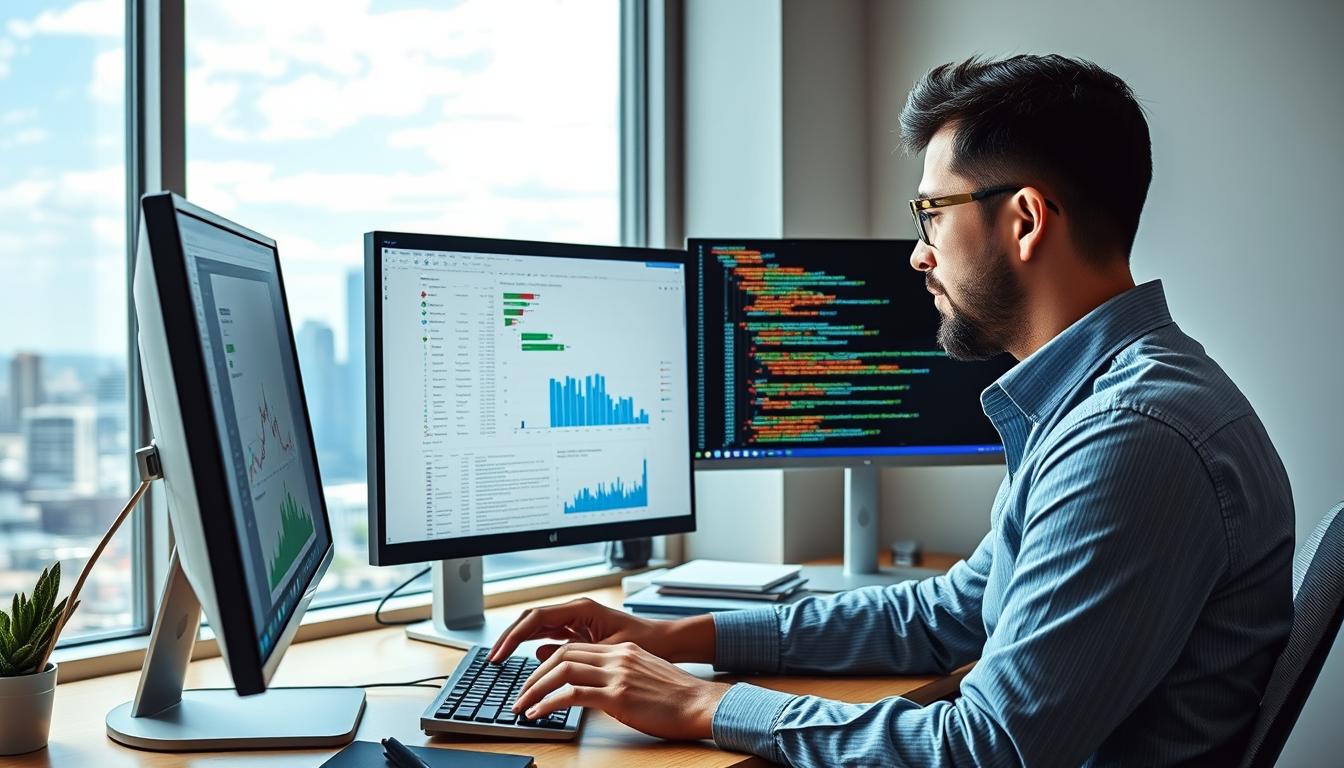 Web developer implementing SEO best practices for a Sydney business website