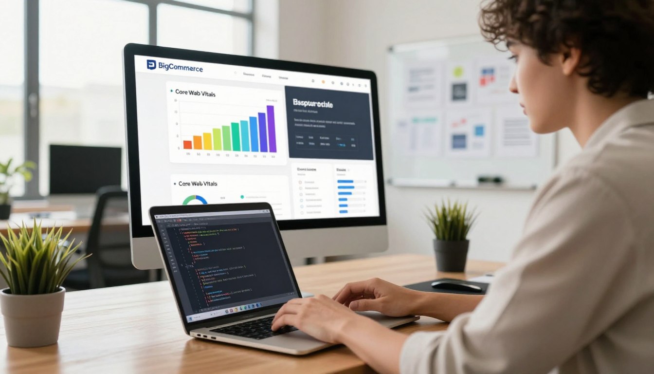 BigCommerce frontend development improving Core Web Vitals scores