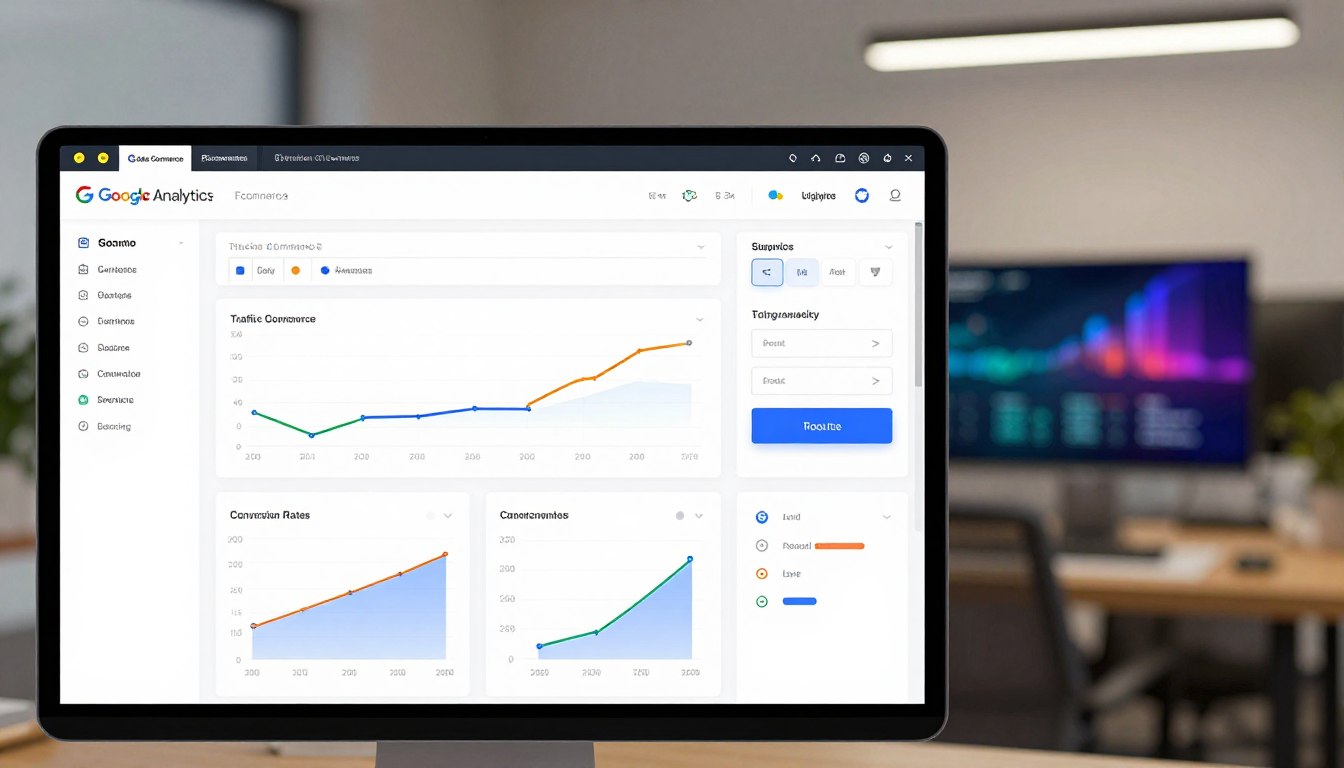 Magento Google Analytics ecommerce tracking configuration dashboard