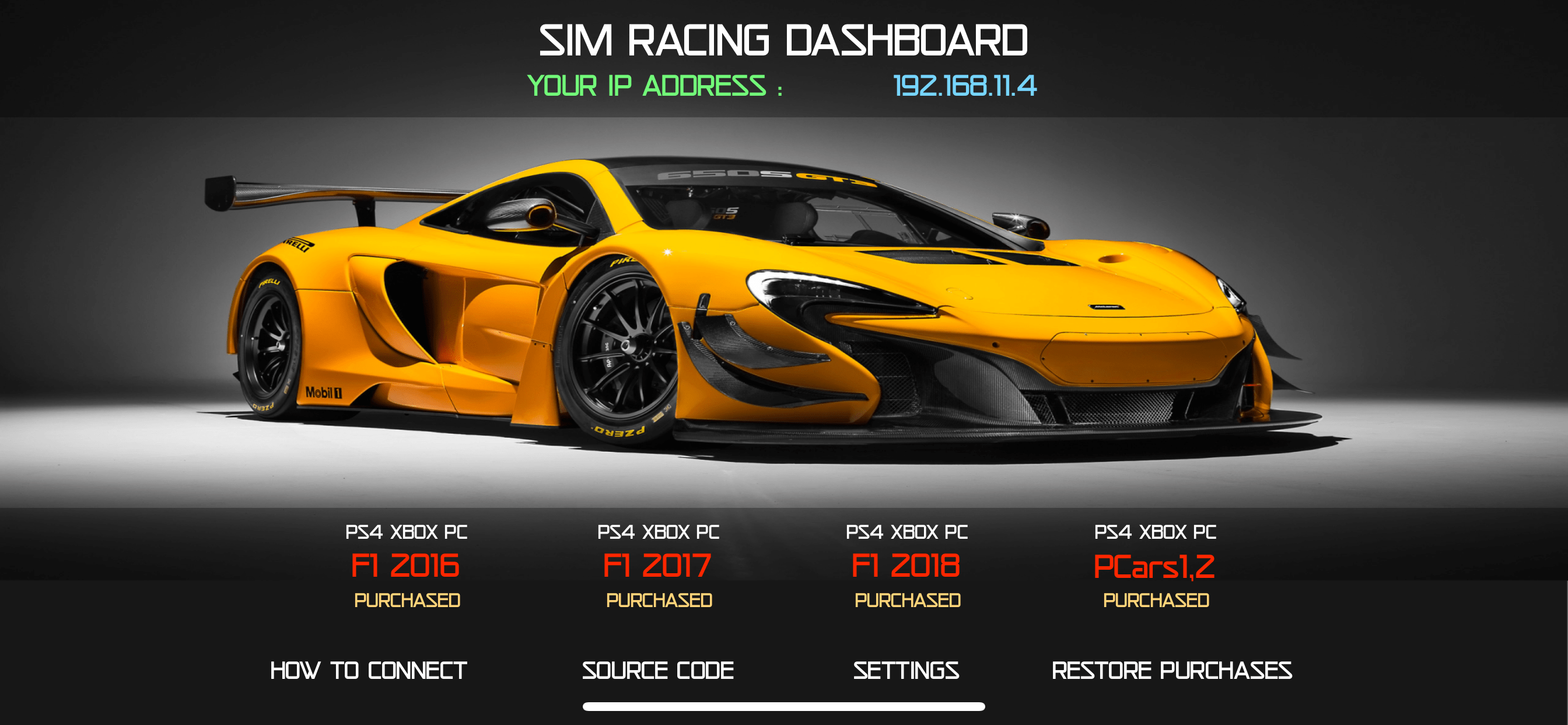 Sim Racing Dashboard Ios App Dehixlab