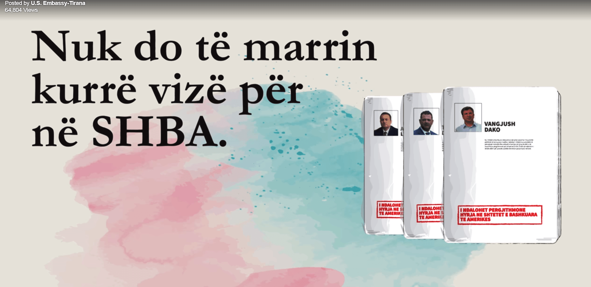 SHBA: Aplikimi i penalizimit për zyrtarë shqiptarë me akuza për korrupsion madhor