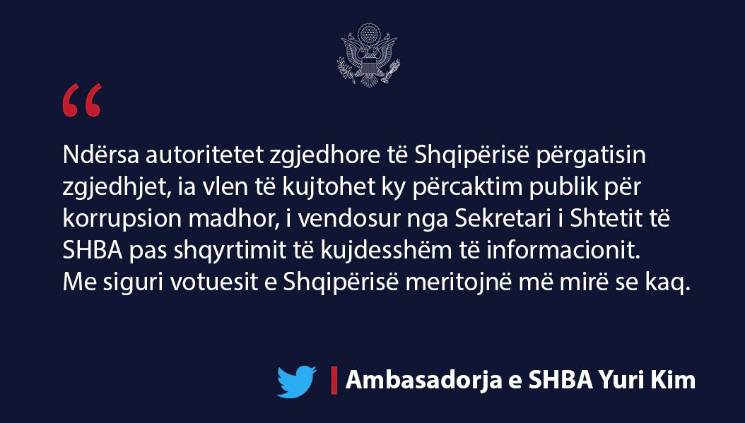 Baze: Mesazhi amerikan per dekriminalizimin dhe partite politike