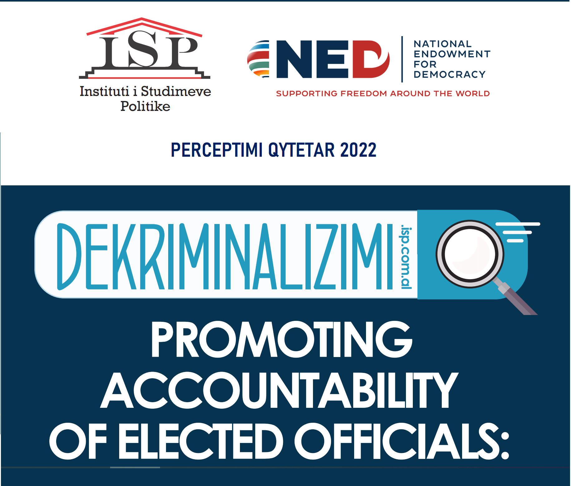 ISP – Dekriminalizimi, perceptimi qytetar 2022