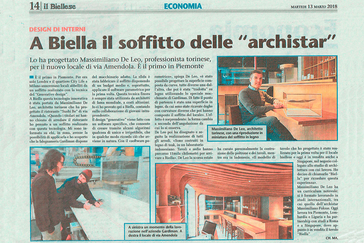 Progettazione di Soffitti in Generative Design | De Leo & Drasnar Architects Torino