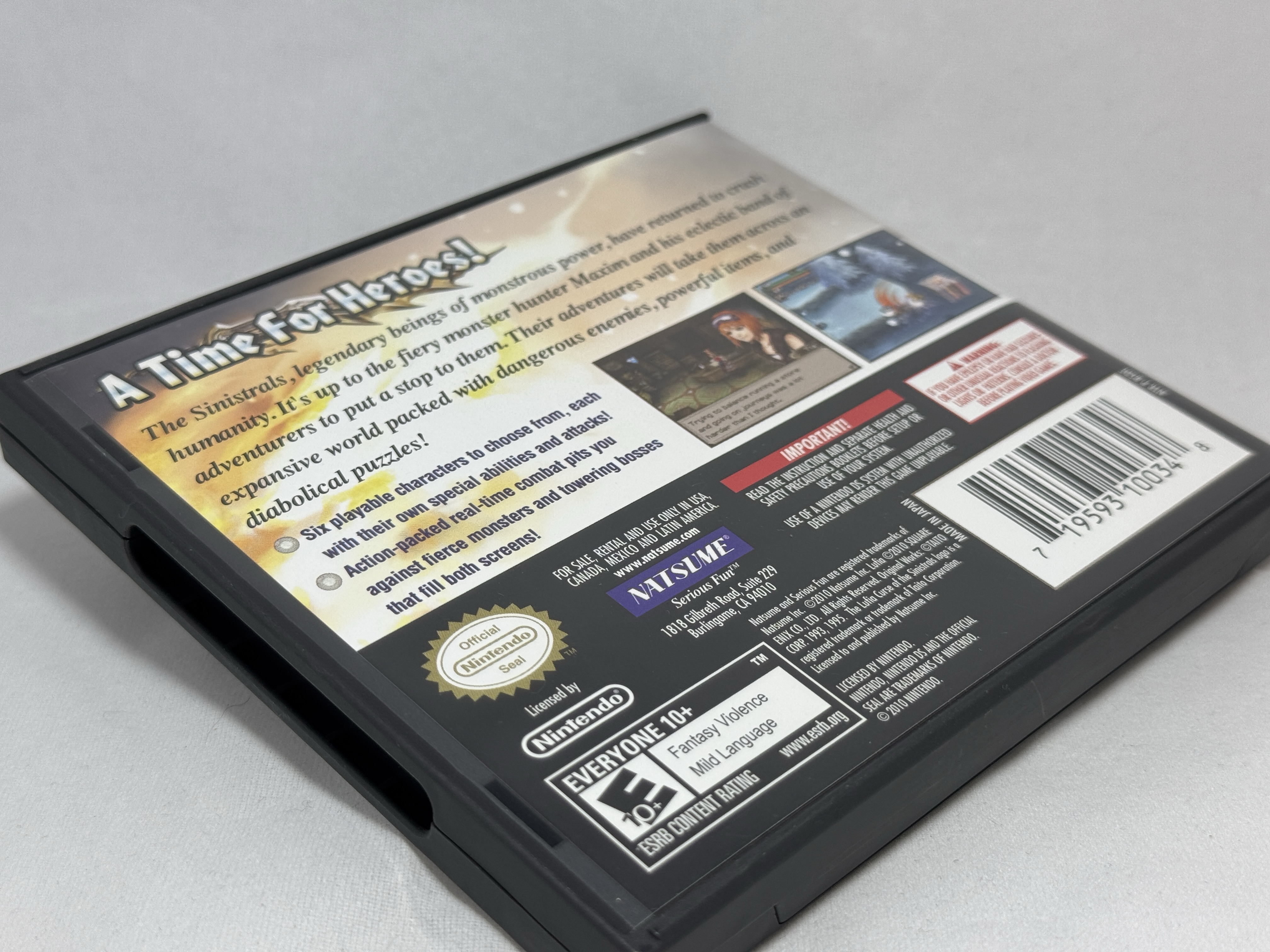DS - NTSC-U - Lufia: Curse of the Sinistrals